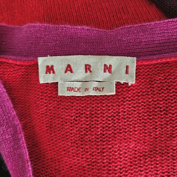 MARNI COLORBLOCK CASHMERE CARDIGAN (38) - Picture 5 of 8